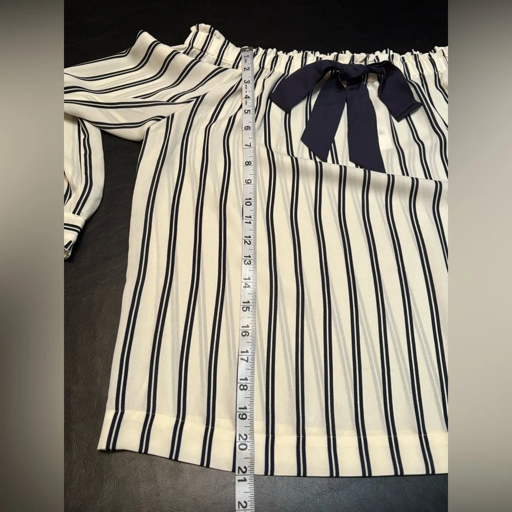 J. Crew off the shoulder blouse. NWT - Picture 10 of 11